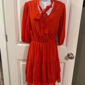 Nanette Lepore Textured Red Dress
